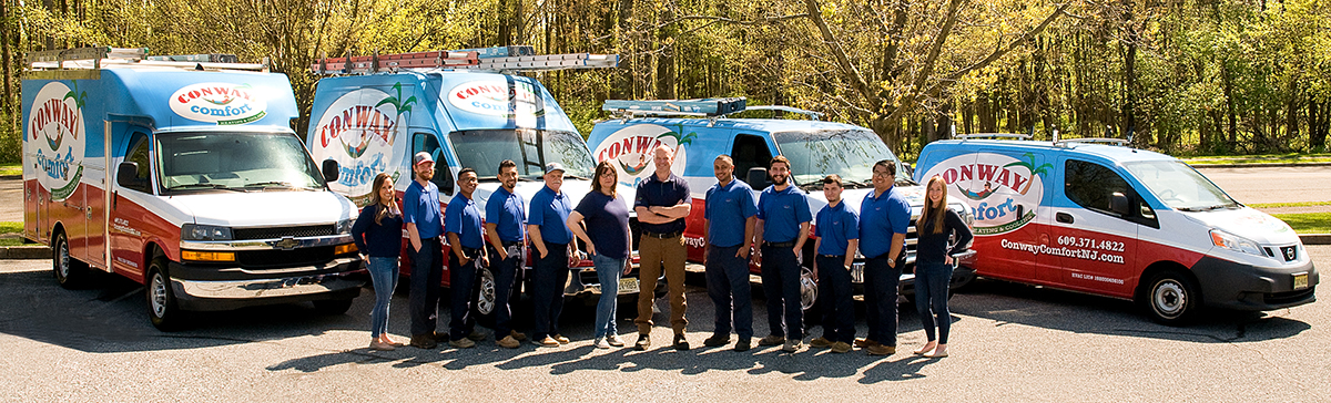 Team in front of fleet